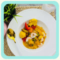 SHRIMP WITH MANGO AND PINK PEPPERCORN SAUCE